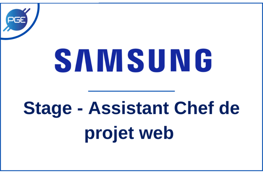 SAMSUNG : Assistant Chef de projet web (stage)
