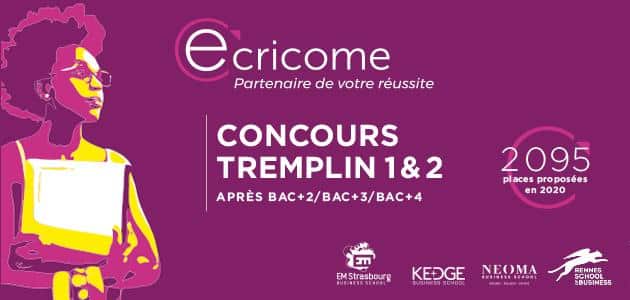 NOUVELLES MODALITÉS POUR LES CONCOURS ECRICOME TREMPLIN 1&2