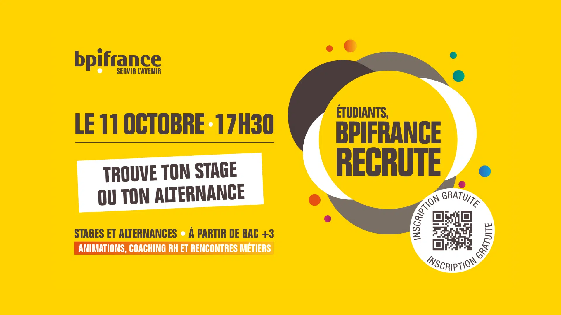 Bpifrance organise un événement de recrutement novateur le 11 octobre prochain !
