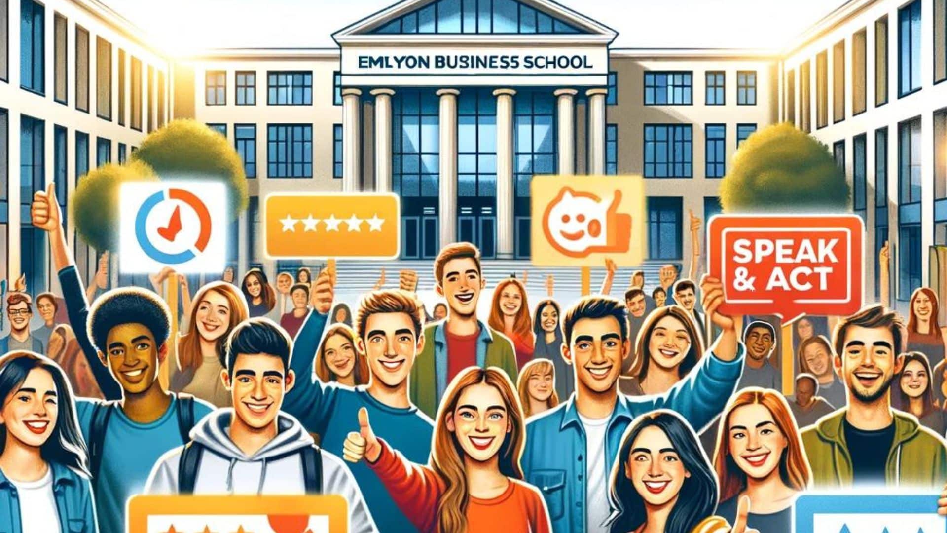 Enquête Speak & Act : emlyon est la première école de commerce préférée des étudiants !