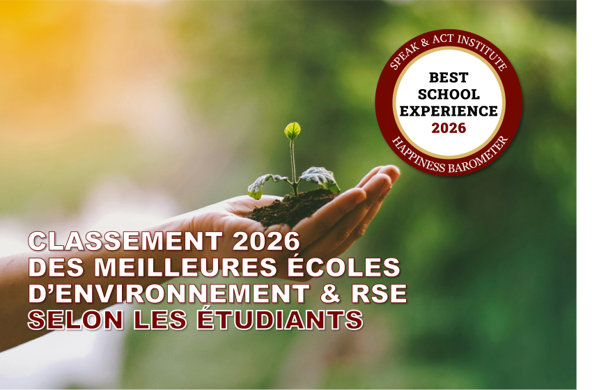  Classement 2026 écoles RSE & Environnement (Speak & Act)