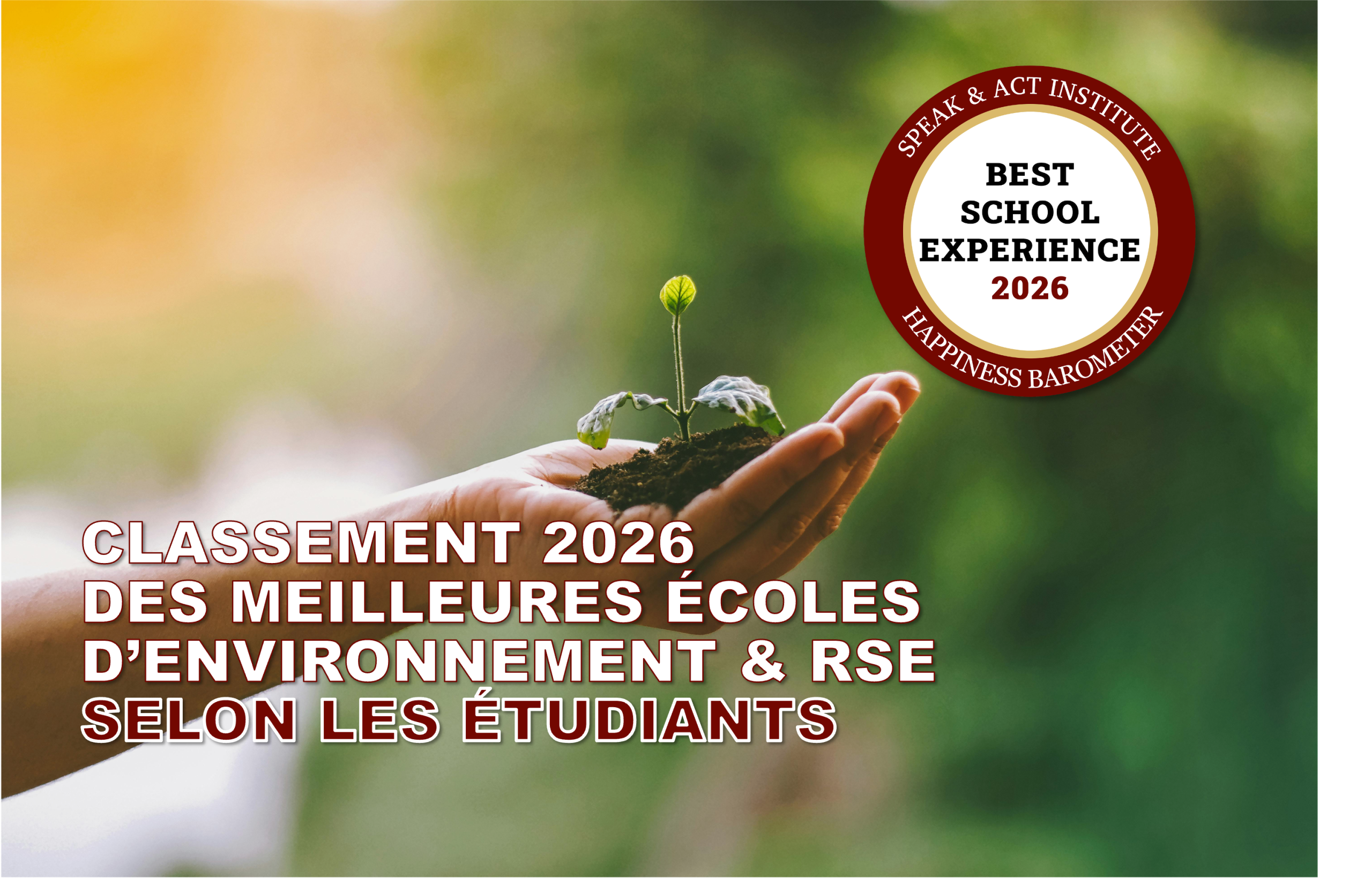  Classement 2026 écoles RSE & Environnement (Speak & Act)