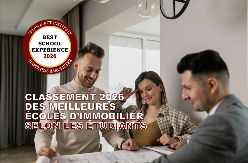  Classement 2026 des meilleures écoles d’immobilier Speak & Act