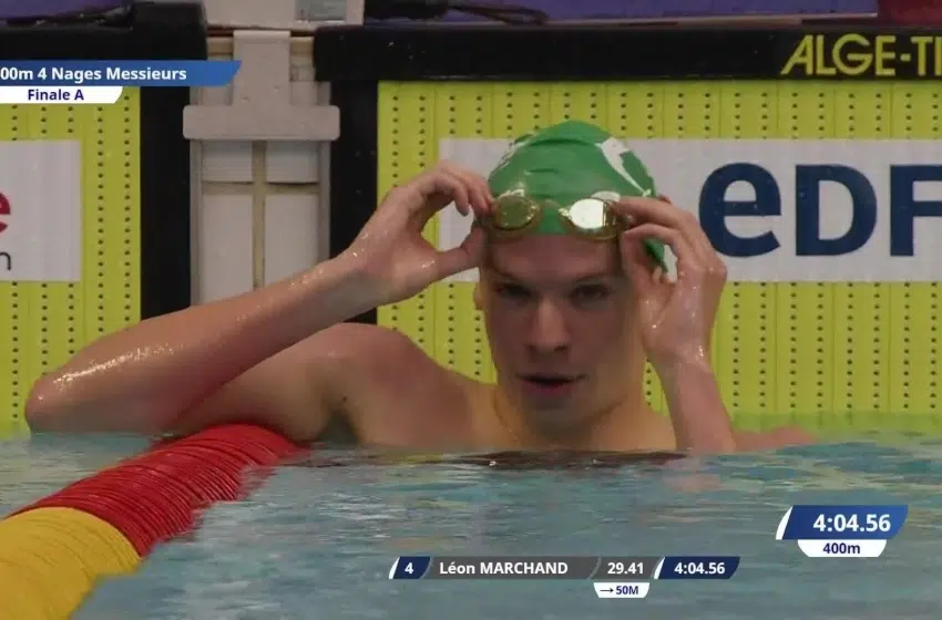 Léon Marchand : le grand retour à Saint-Étienne, 6 épreuves engagées et 1 victoire d&rsquo;entrée pour le quadruple champion olympique